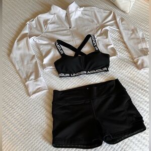 Under Armour, Athleta and 90 Degrees Black & White Women’s Athletic Set